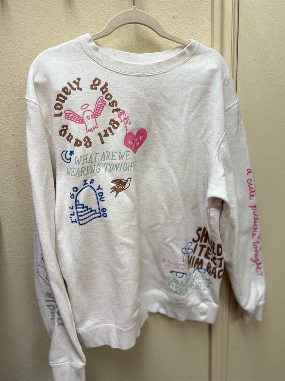 Lonely Ghost Girl Gang Scrawl Crewneck